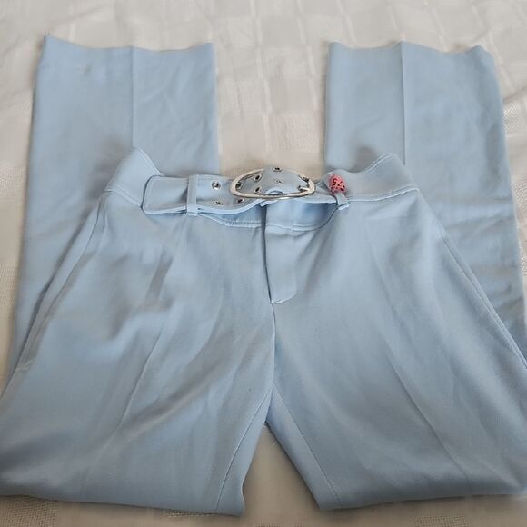 Vertigo Paris Blue Flare Pants Mid-Rise Boot Cut - Picture 11 of 16